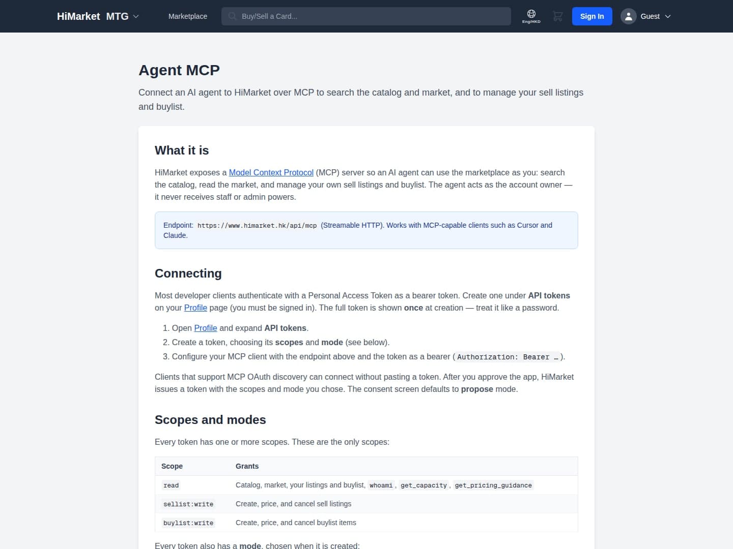 HiMarket MCP Server - hk.himarket/mcp - in the official MCP registry